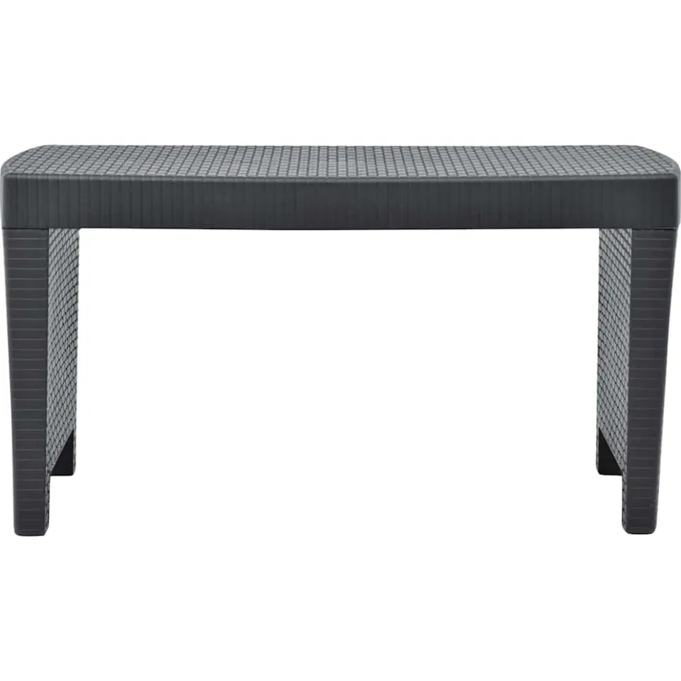 vidaXL 3-delige Loungeset kunststof antraciet, foto 3