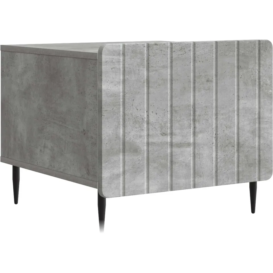 vidaXL Salontafel met lade Betongrijs 49 x 50 x 42 cm Bewerkt hout