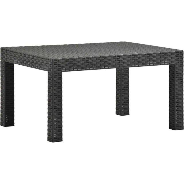 vidaXL 2-delige Loungeset met kussens PP rattan antracietkleurig, foto 3