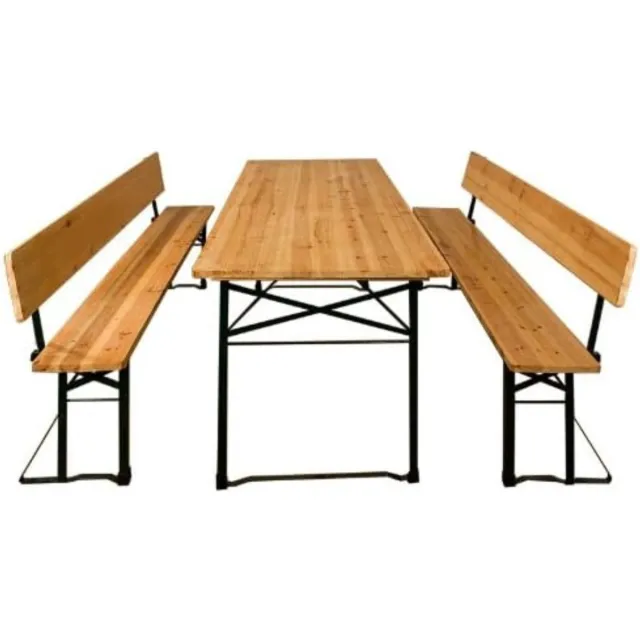 Mmp Biertafel - Biertafels - Biertafelset - 170x70x75cm - Bruin