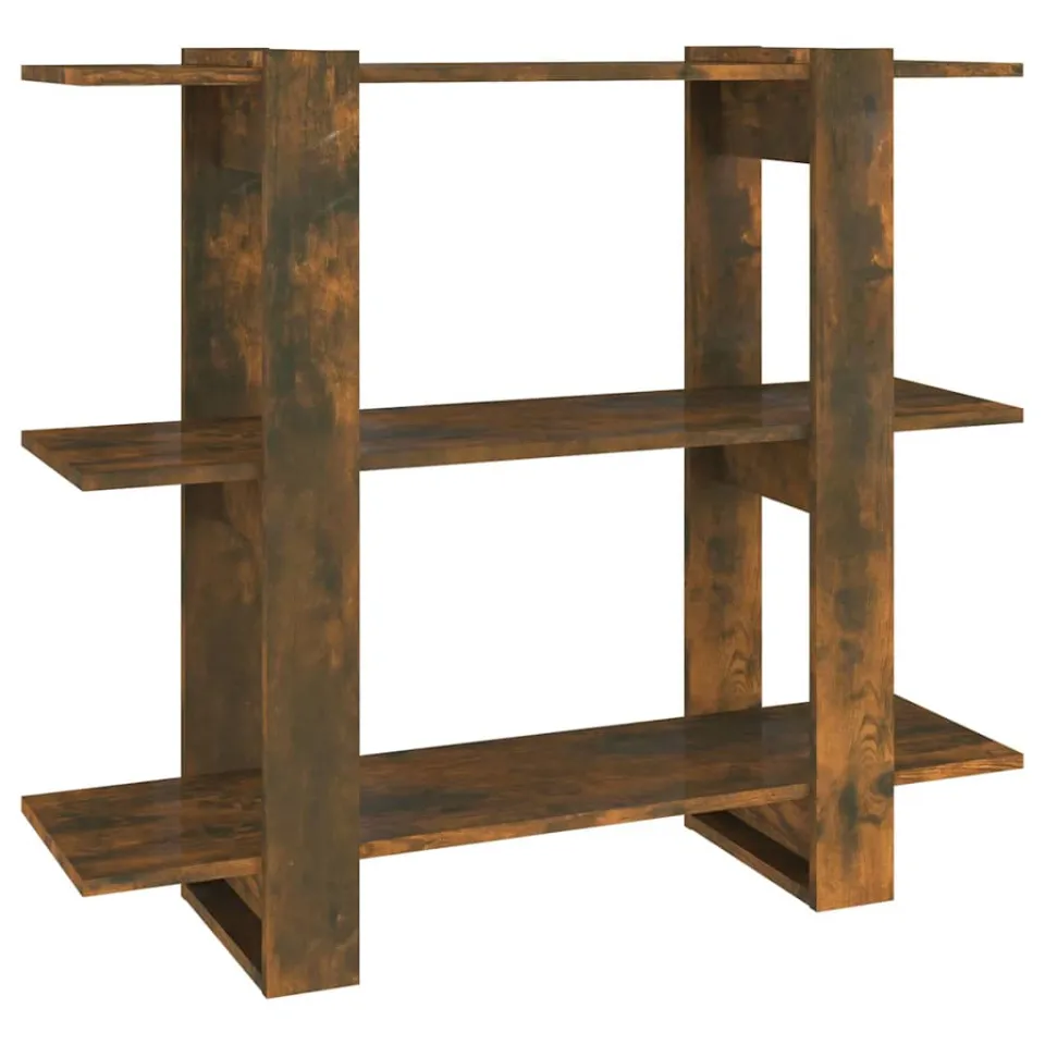 vidaXL Boekenkast/kamerscherm 100x30x87 cm gerookt eikenkleurig Bruin