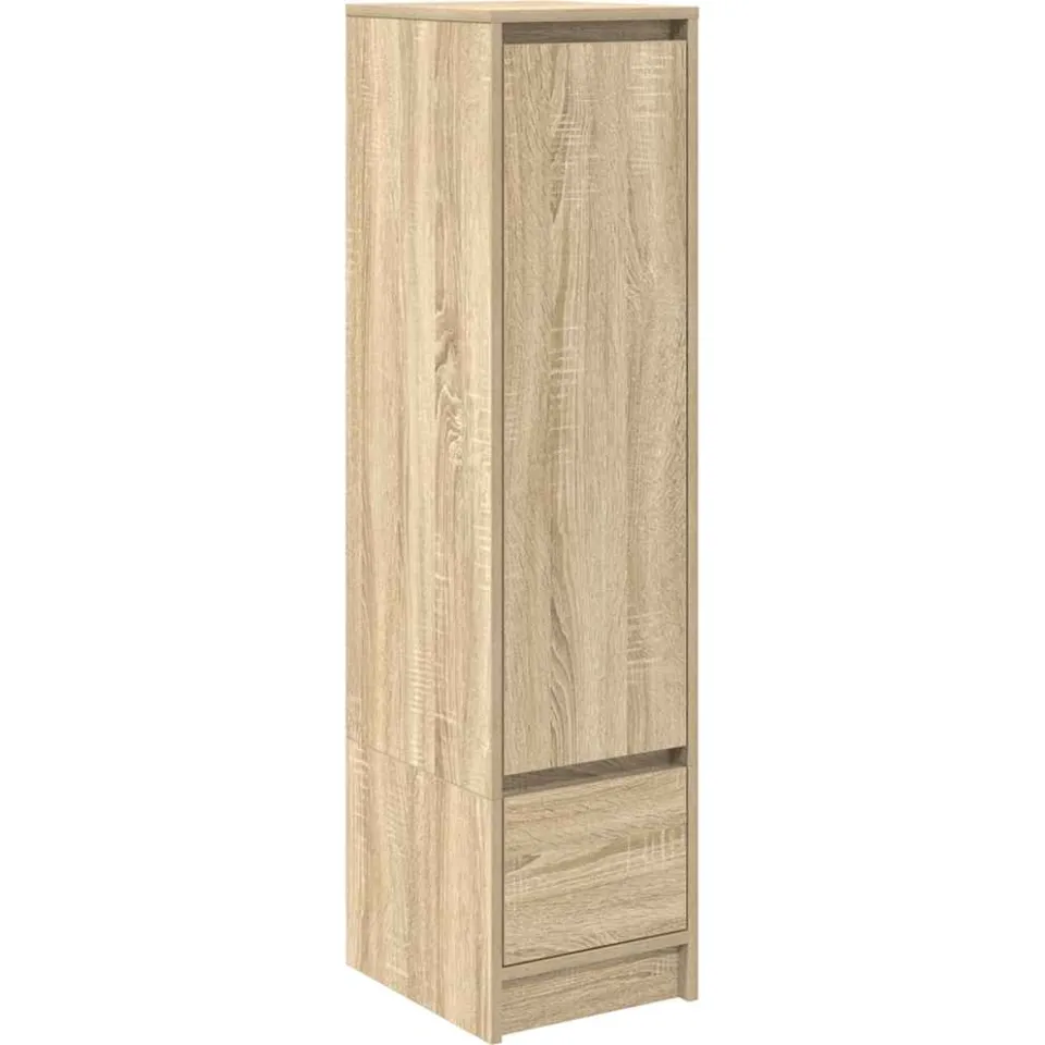 vidaXL Highboard 29,5x34x119,5 cm spaanplaat sonoma eikenkleurig Bruin