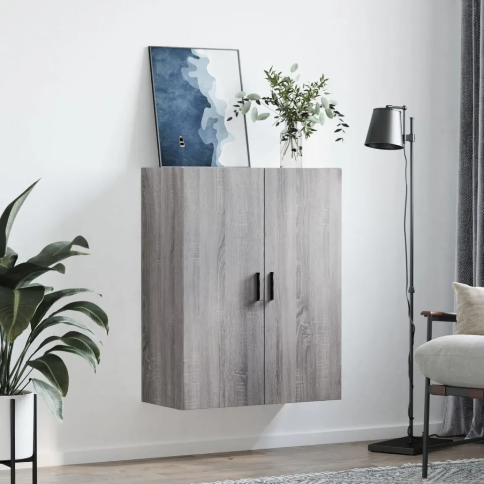 vidaXL Bovenkast 69,5x34x90 cm grijs sonoma eikenkleurig, foto 3