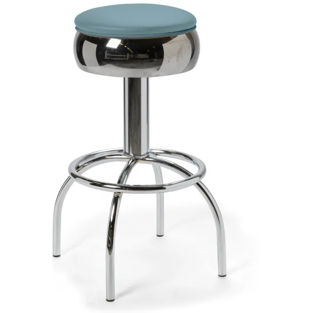 Bel Air Furniture Comet Barstool 77 MP Stacks Chrome blauw