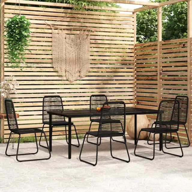 vidaXL 7-delige Tuinset zwart, foto 2