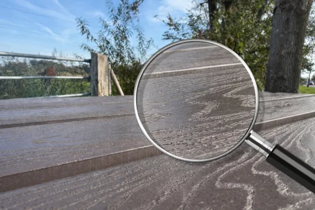 Rockwood® Woodblend Zwaar Kunststof Planken 3.60m - Quartz Brown - (50mm dik) Houtnerf 3.60m Naturel