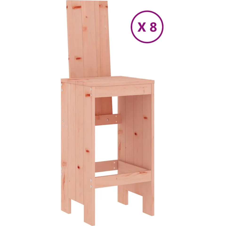 vidaXL 9-delige Tuinset massief douglashout bruin, foto 3