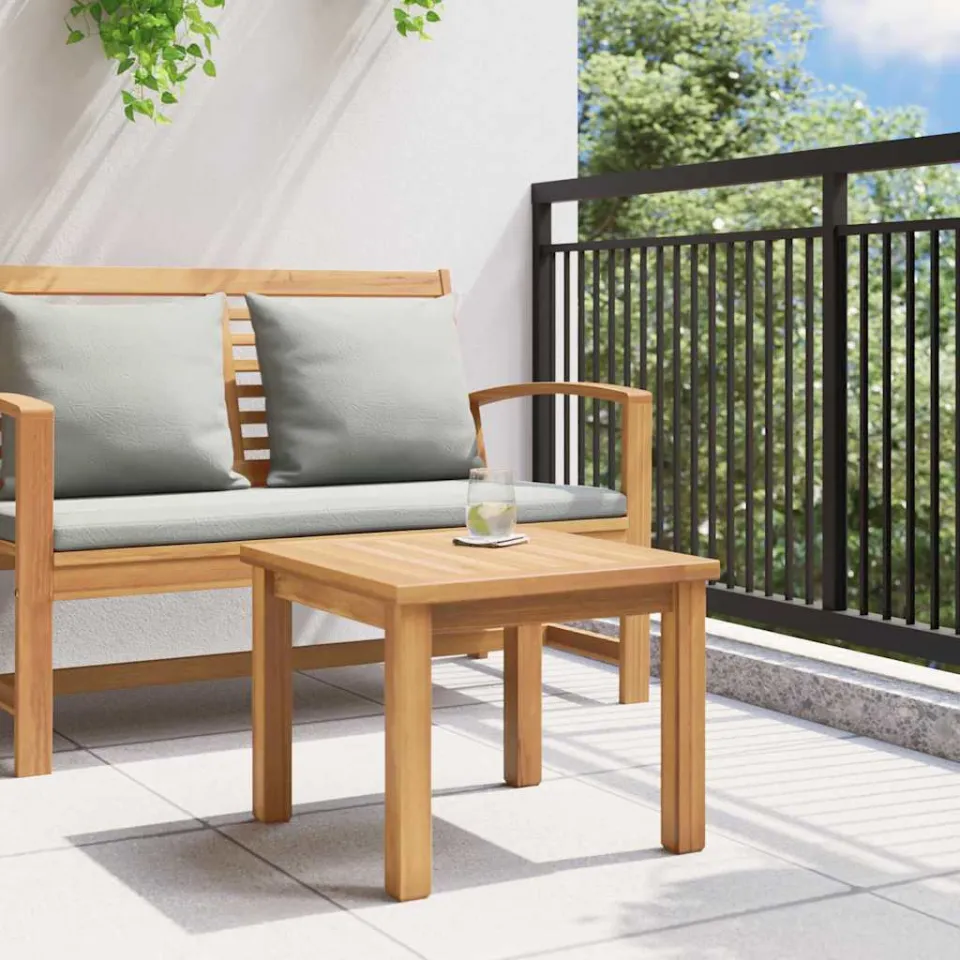 vidaXL Salontafel Bruin 45 x 45 x 36 cm Massief Teakhout, foto 4