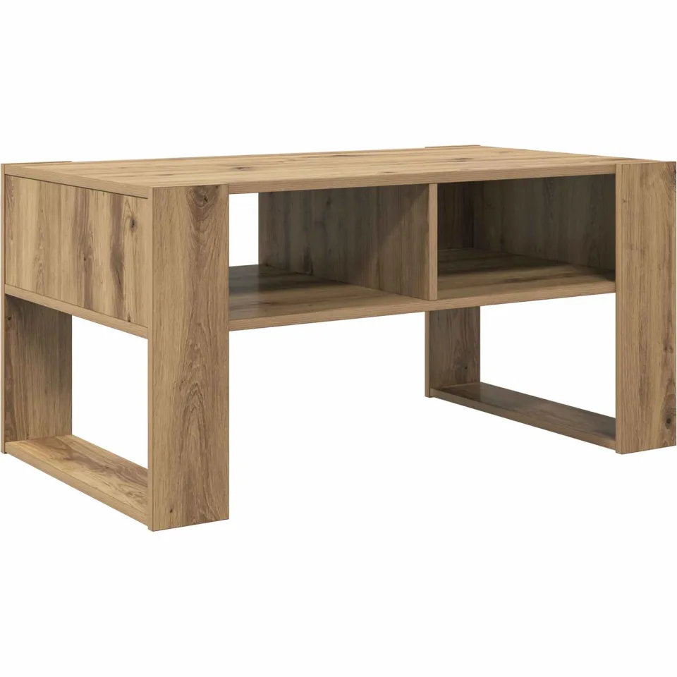 vidaXL Salontafel Artisan Eiken 92 x 53 x 45 cm Bewerkt hout, foto 3