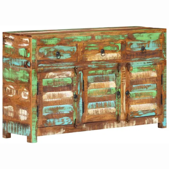 vidaXL Dressoir 110x30x65 cm massief gerecycled hout Bruin