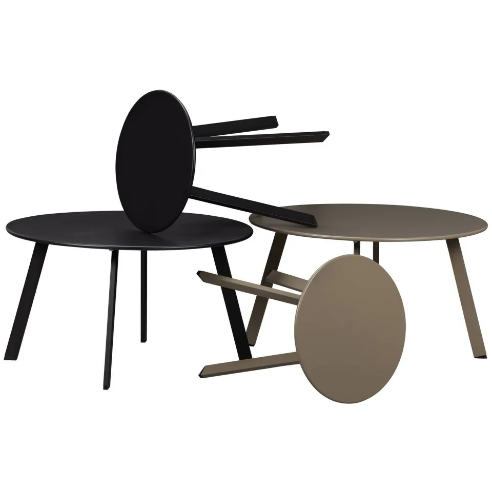 WOOOD Fer Bijzettafel Tuin - Metaal - Zwart - 40xØ70, foto 3