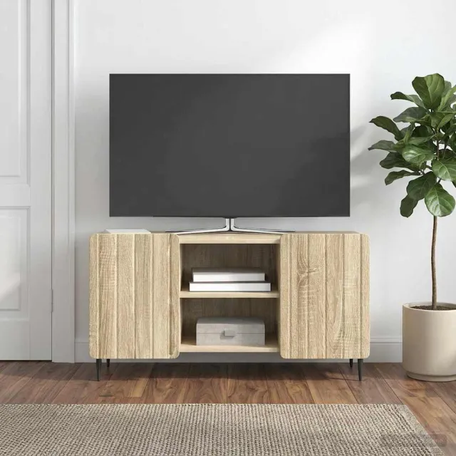 vidaXL TV-kast 102 x 34,5 x 52 cm Sonoma Eiken Bewerkt hout, foto 2