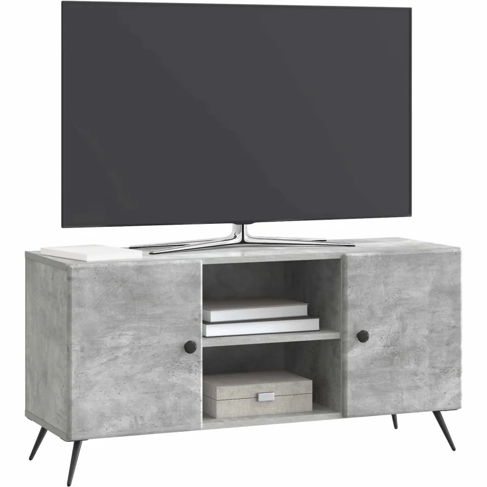 vidaXL TV-kast 102 x 34,5 x 50 cm Betongrijs Bewerkt hout grijs, foto 3