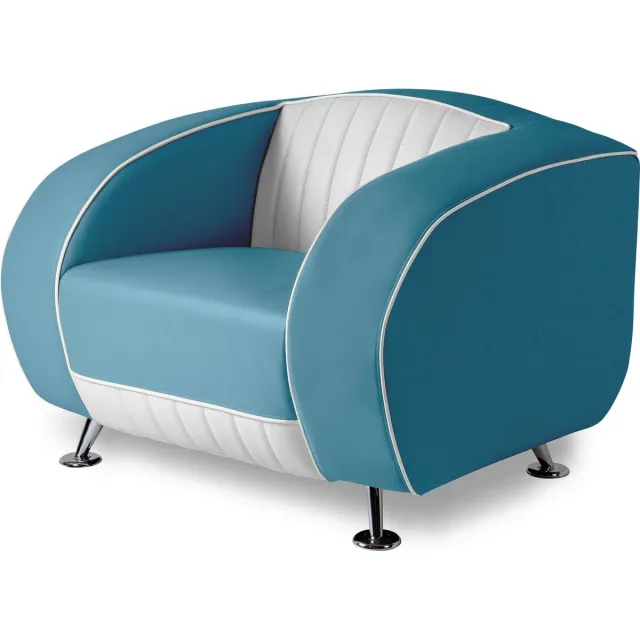 Bel Air Retro Fauteuil SF-01CB Blauw
