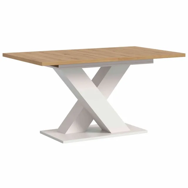 Furnilux Motion uitschuifbare eettafel Artisan NB wit NB - 90x150x76cm