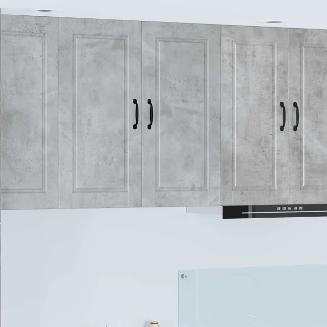 vidaXL Wandkast PORTO Betongrijs 80 x 31 x 80 cm Bewerkt hout