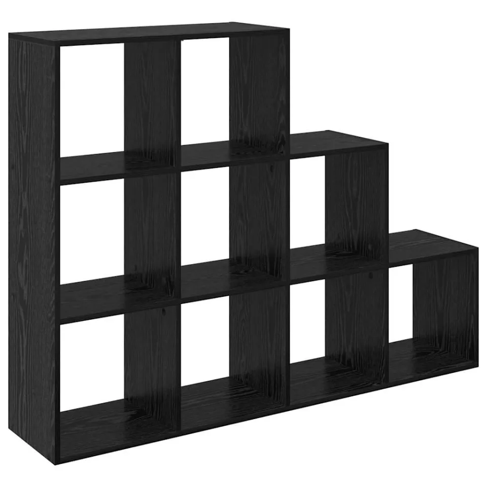 vidaXL Kamerscherm Boekenkast 137,5 x 29 x 103,5 cm Bewerkt hout zwart, foto 3