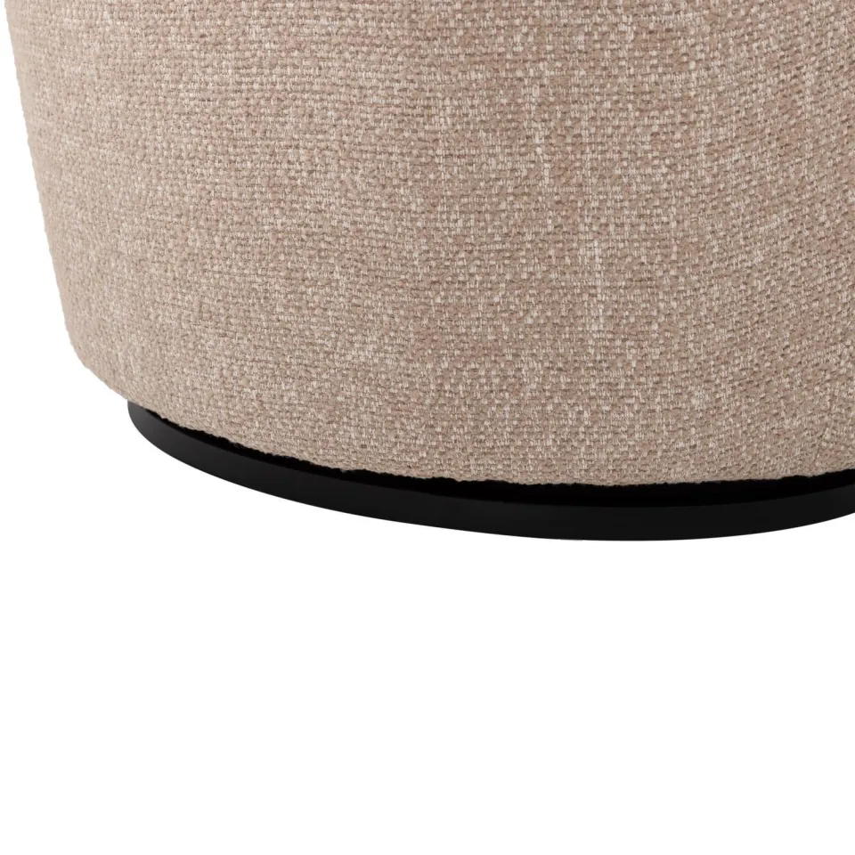 WOOOD Serra Draaifauteuil - Melange Stof - Naturel - 68x70x77, foto 6