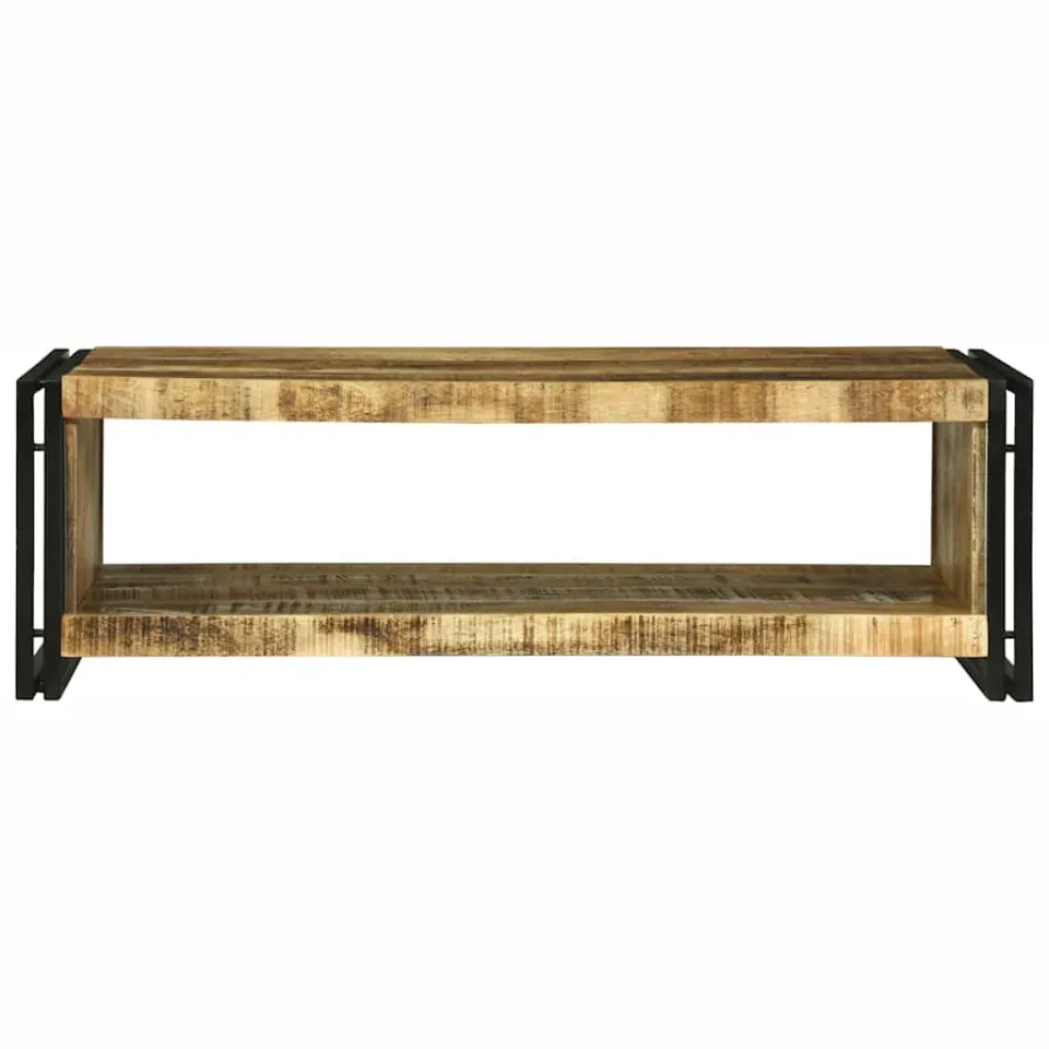 vidaXL Salontafel Bruin 120 x 50 x 38 cm Massief Mango Hout, foto 2
