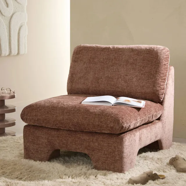 NOUS Living fauteuil Winston bordeaux, foto 2