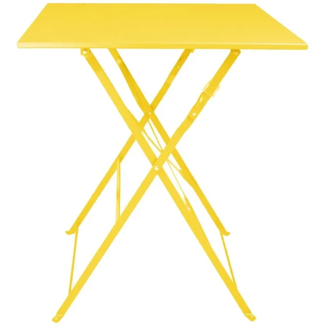 Bolero Perth zachtgele trottoirstijl vierkante tafel 600 mm Geel