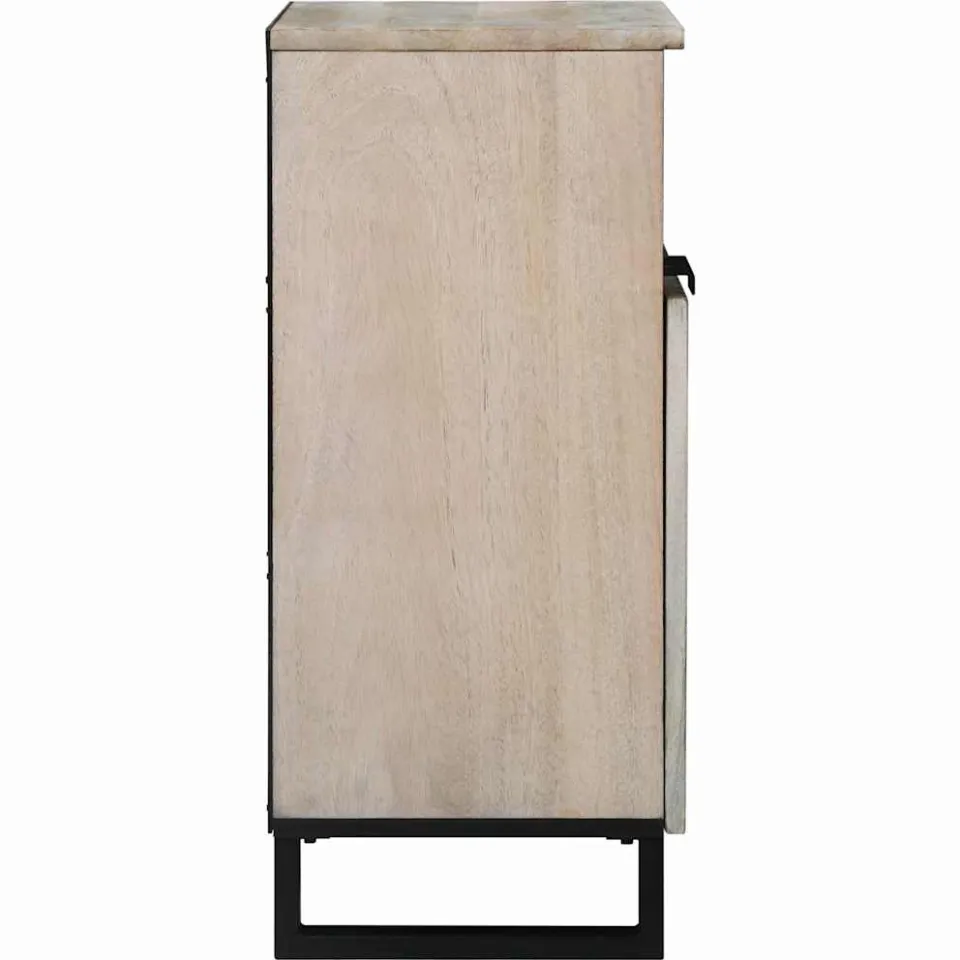vidaXL Media-opslagkasten en rekken Wit en zwart 60 x 33 x 75 cm, foto 4