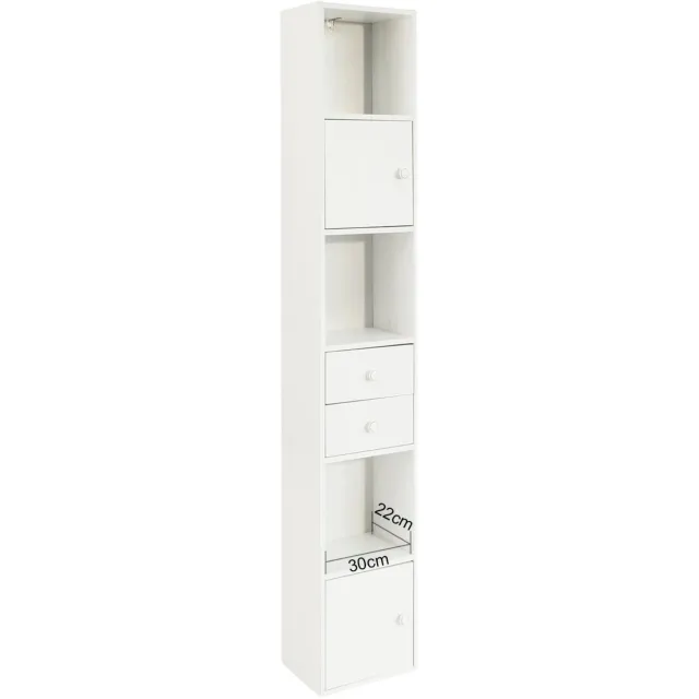 Happiq Boekenplank met laden - Voor Kantoor - Archiefkast - Wit