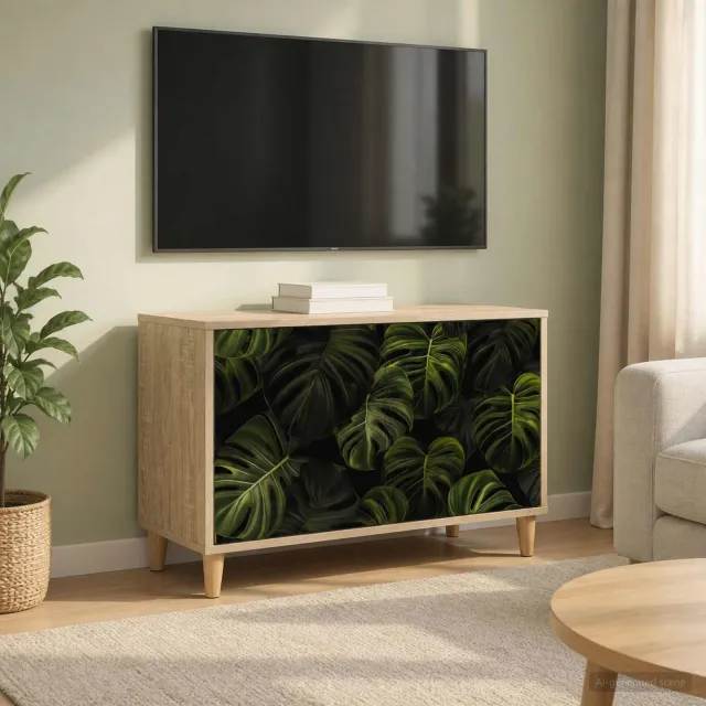 vidaXL Tv-meubel ELBURG 69 x 33 x 50 cm Sonoma Bewerkt hout bruin, foto 2