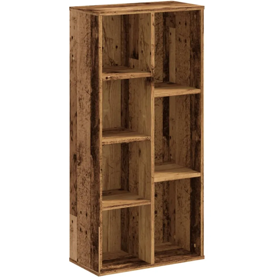 vidaXL Boekenkast 50x25x105 cm bewerkt hout oud houtkleurig bruin, foto 3