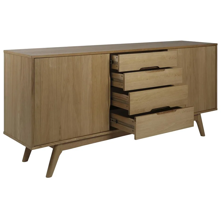 Lisomme Toby houten dressoir naturel - 180 x 44 cm, foto 3
