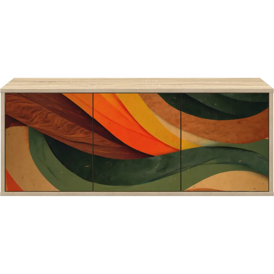 vidaXL Wandgemonteerd tv-meubel BONN 102 x 33 x 40 cm Sonoma Eiken, foto 4