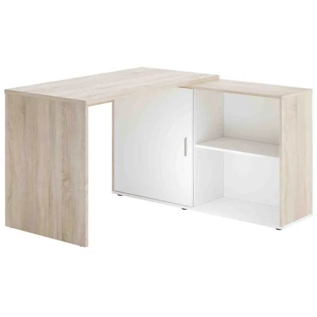 Bureau Rafaël Sonoma Eiken-Wit Bruin | Wit