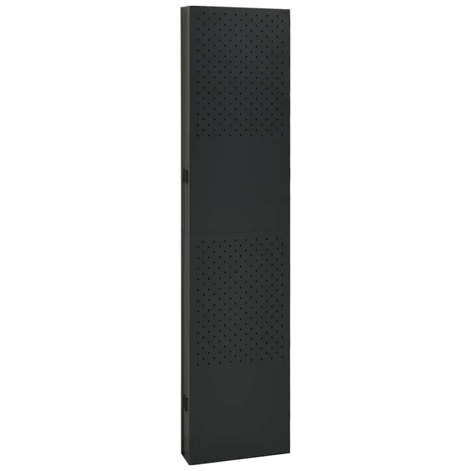 vidaXL Kamerscherm met 6 panelen 240x180 cm staal zwart, foto 4
