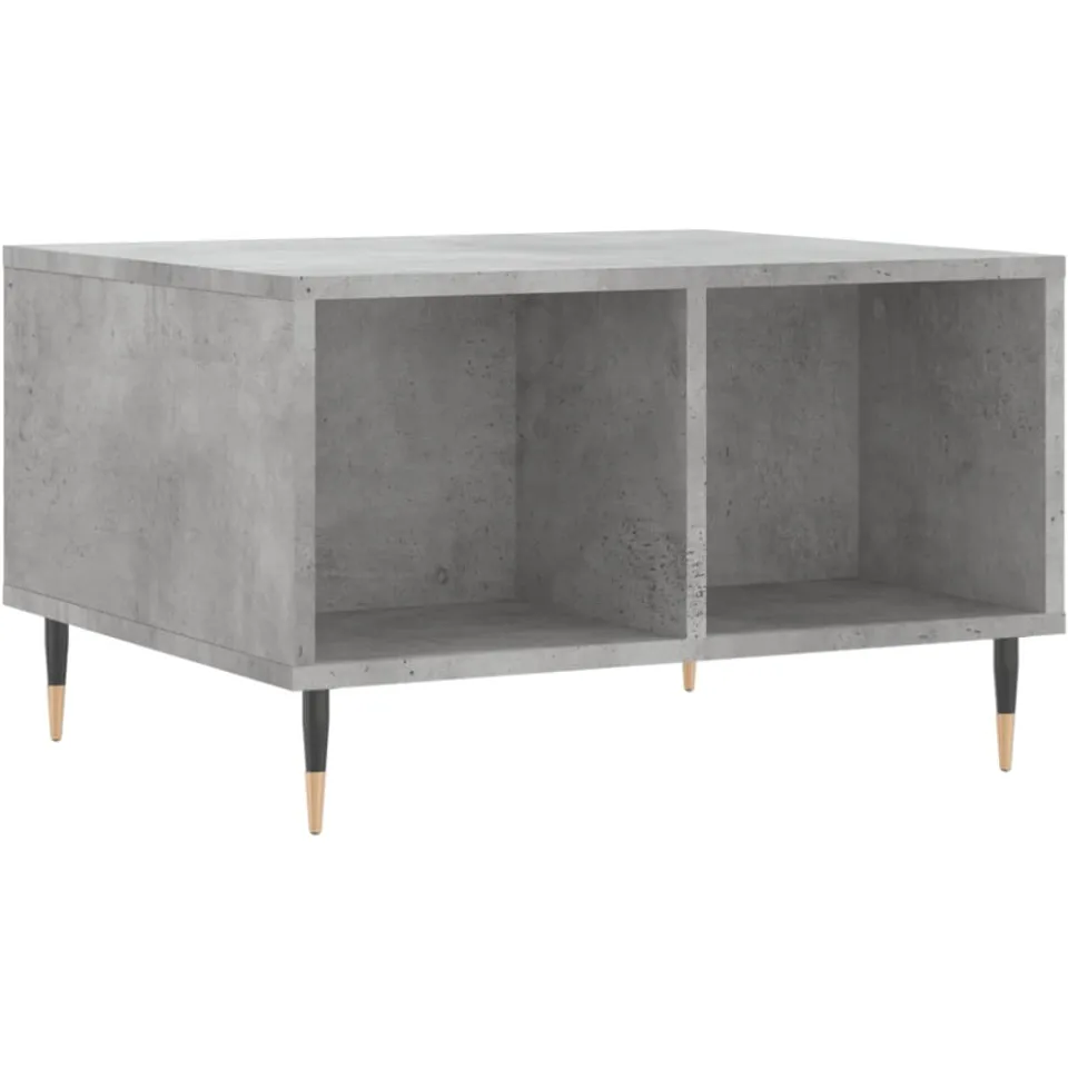 vidaXL Salontafel 60x50x36,5 cm bewerkt hout betongrijs grijs, foto 3