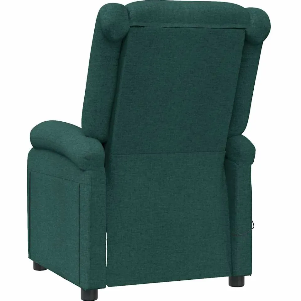 vidaXL Massagestoel stof donkergroen groen, foto 4