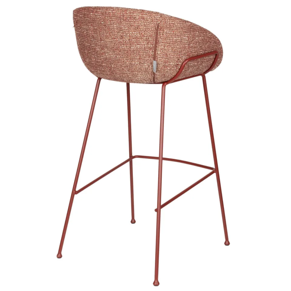 Zuiver Feston barkruk terracotta, foto 3