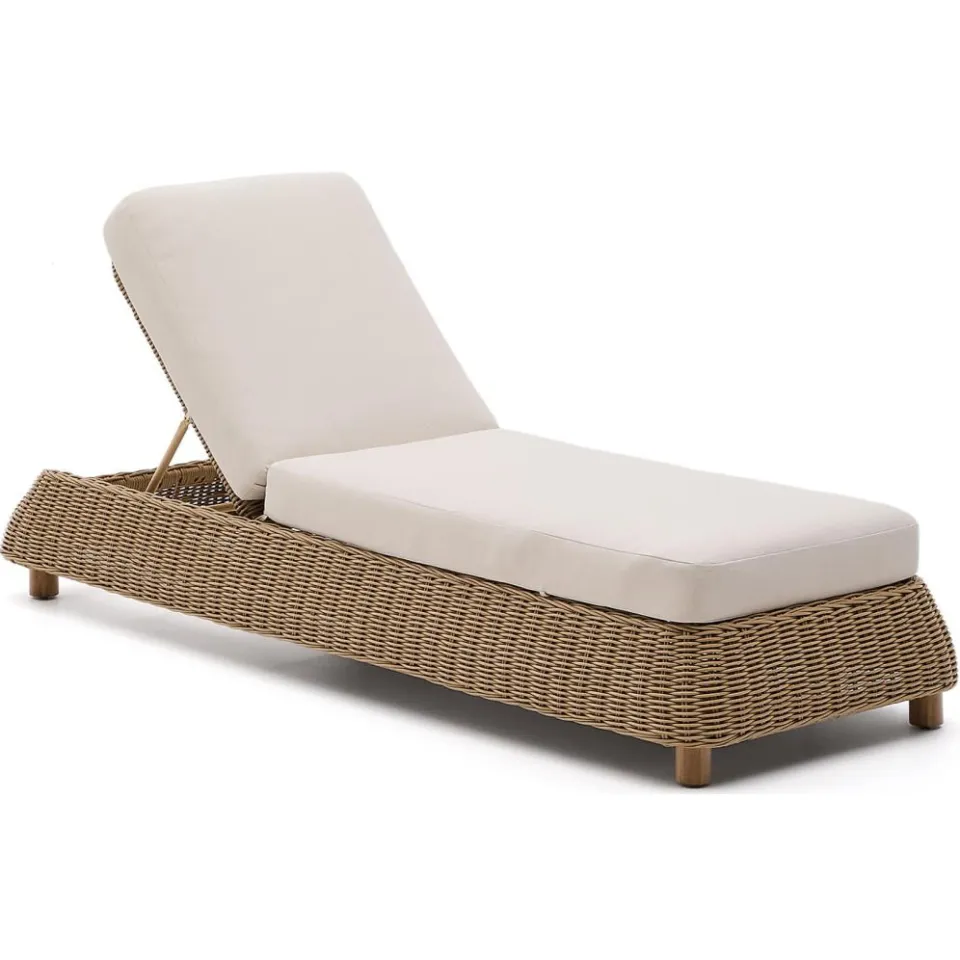 Kave Home Meria ligbed rattan naturel, foto 7