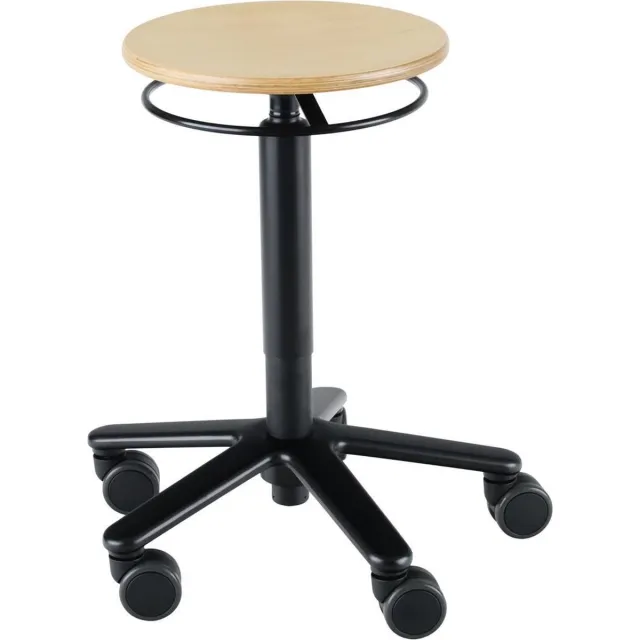 Wesjon PEB3010 - Tabouret - houten zitting - onzichtbare montage - zwart