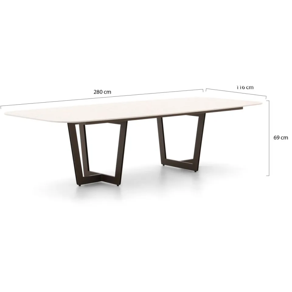 Suns Fiave/Palermo 280cm low dining tuinset 7-delig, foto 3