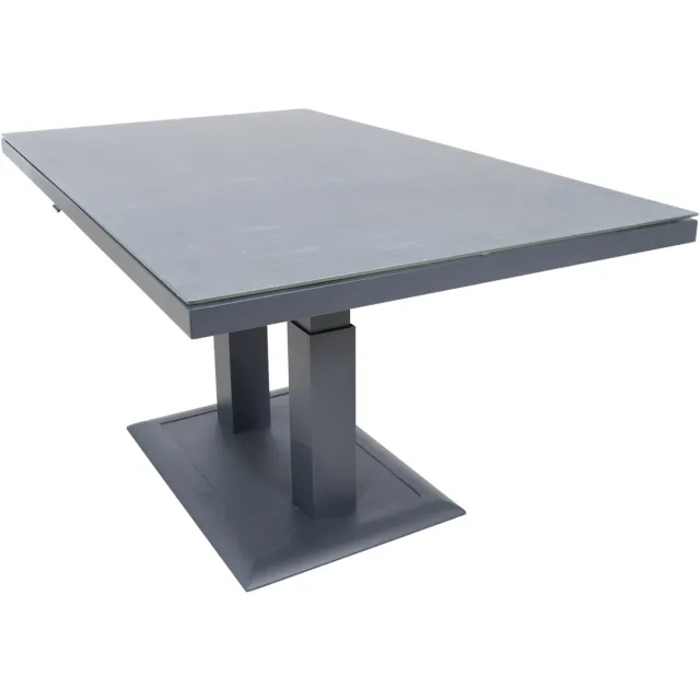 Lesliliving Loungetafel verstelbaar Mojito Ceramic nuance 140x85 cm - antraciet