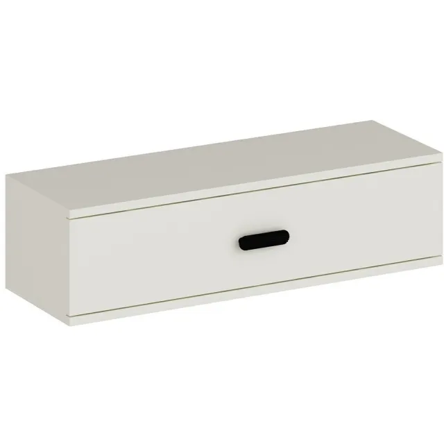 Minar Brandloop VINA Zwevende Consoletafel – Wandtafel met Lade – Wit