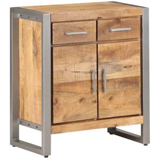 vidaXL Dressoir 60x35x72 cm ruw mangohout Bruin