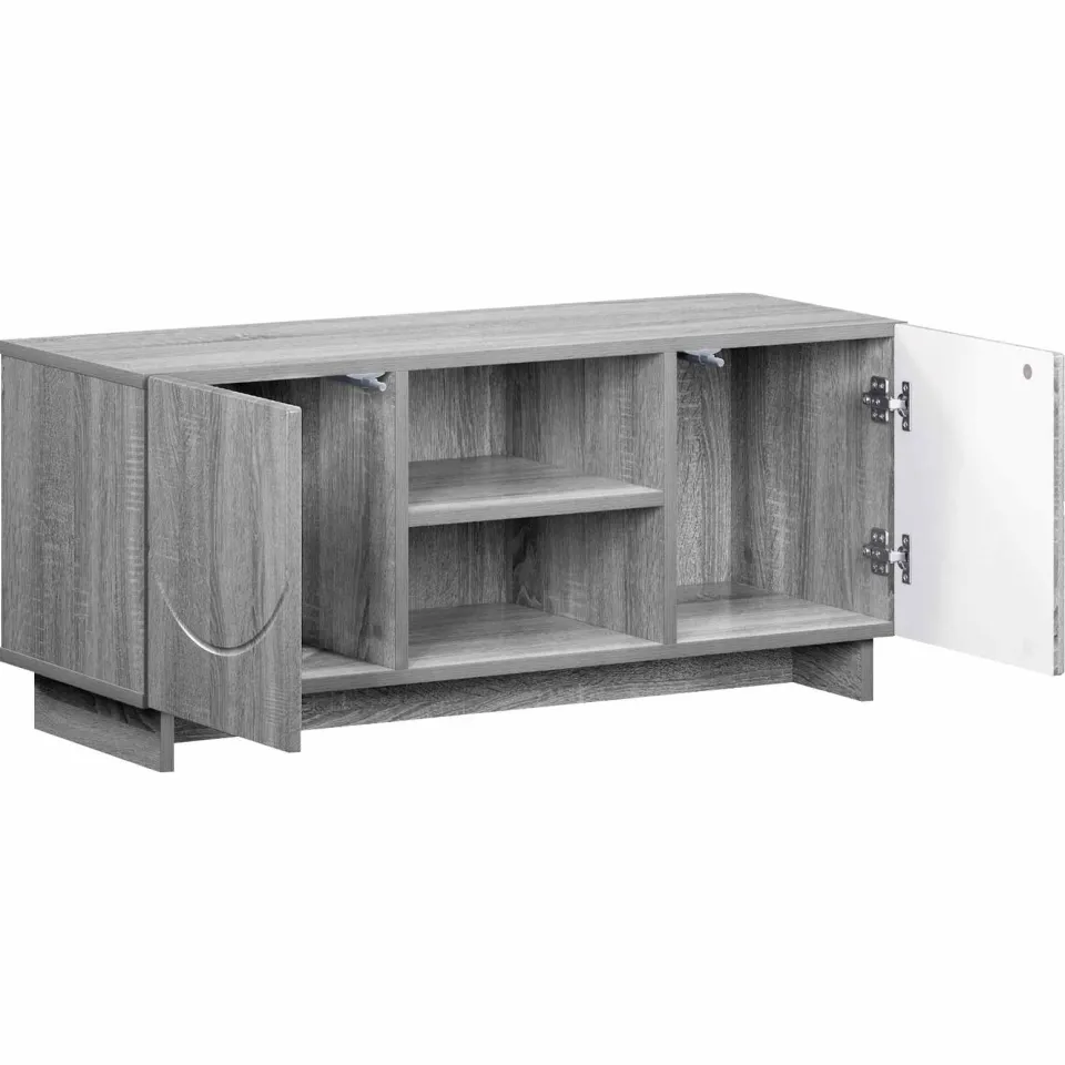 vidaXL TV-standaard 90 x 34,5 x 40 cm Grijs Sonoma Bewerkt hout