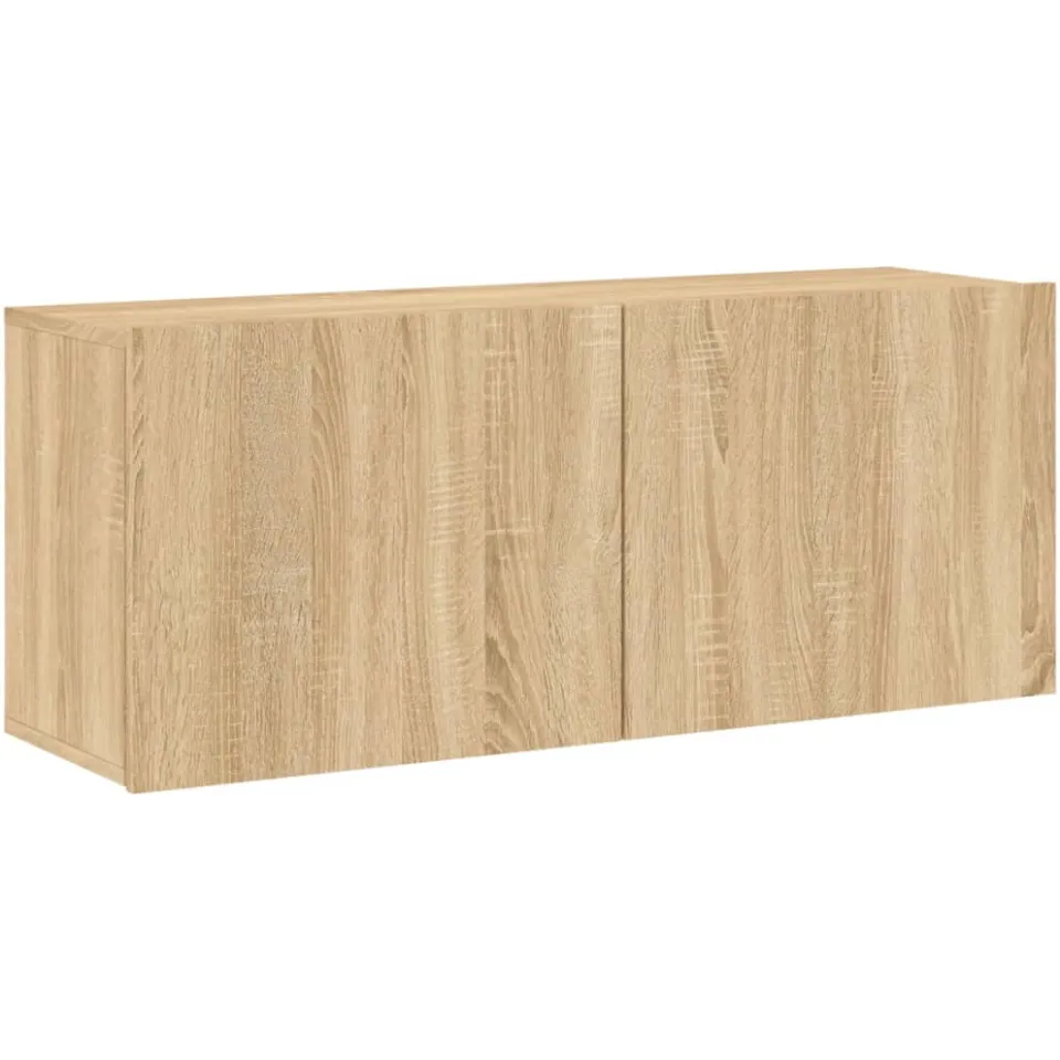 vidaXL Tv-meubel wandgemonteerd 100x30x41 cm sonoma eikenkleurig