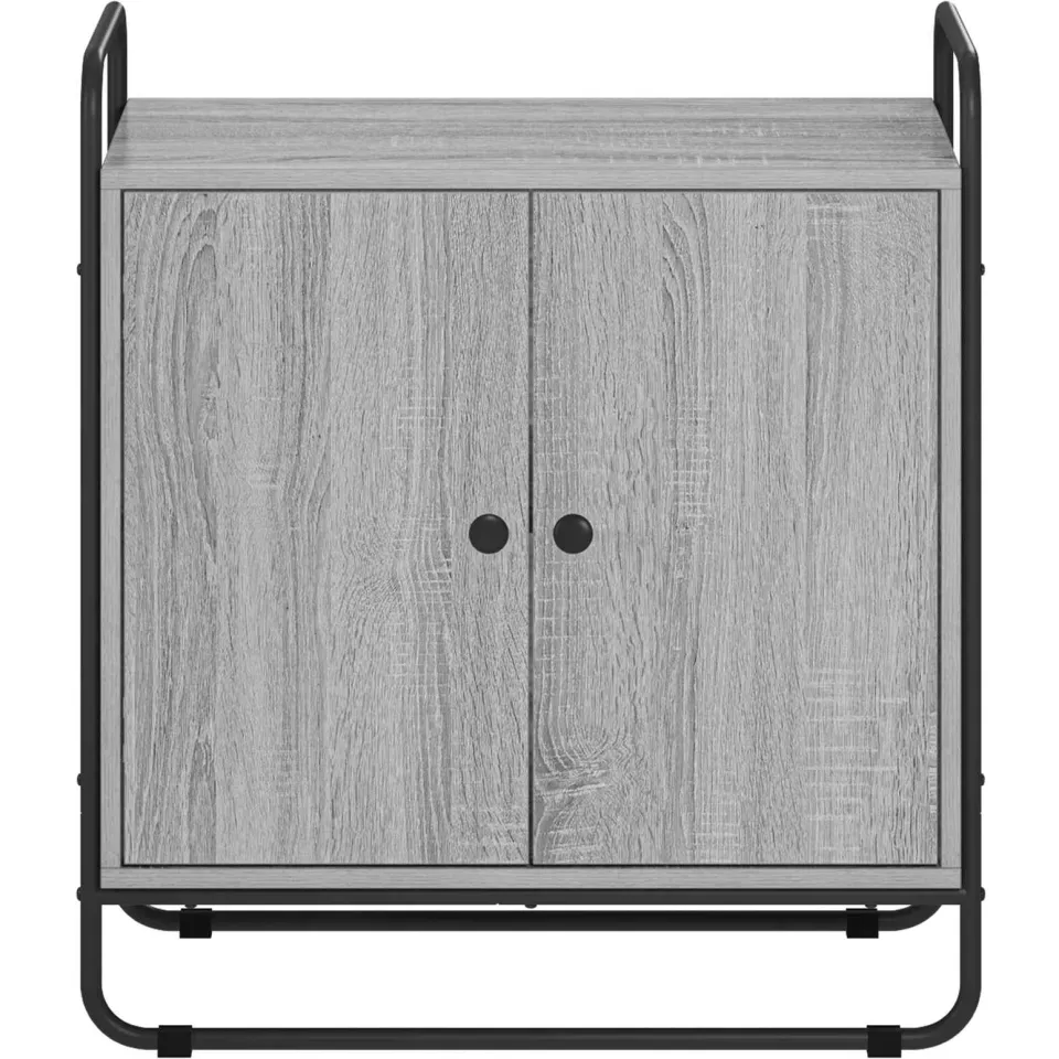 vidaXL Dressoir Grijs Sonoma 68 x 35 x 75 cm Bewerkt hout, foto 4