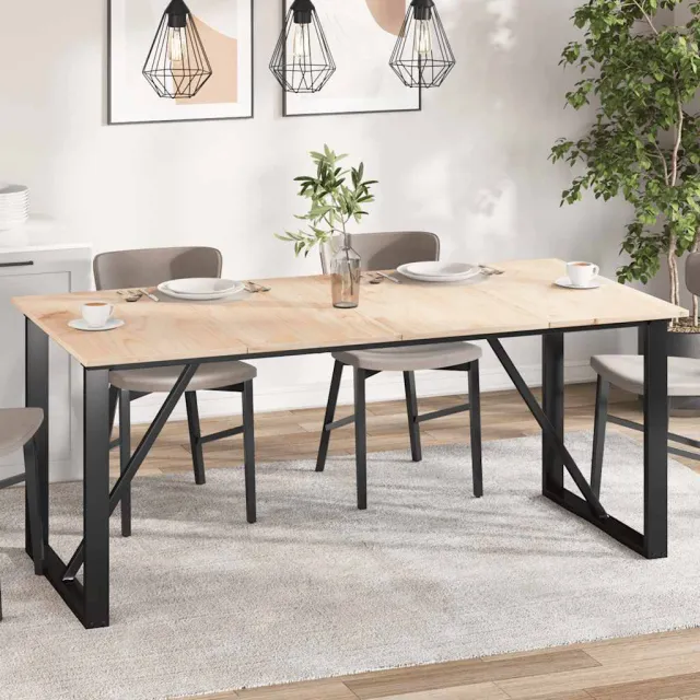 vidaXL Tafelbladen 4 st rechthoekig 90x45x1,7 cm massief grenenhout Bruin