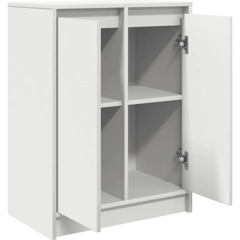vidaXL Dressoir 57x34x76 cm bewerkt hout wit, foto 4