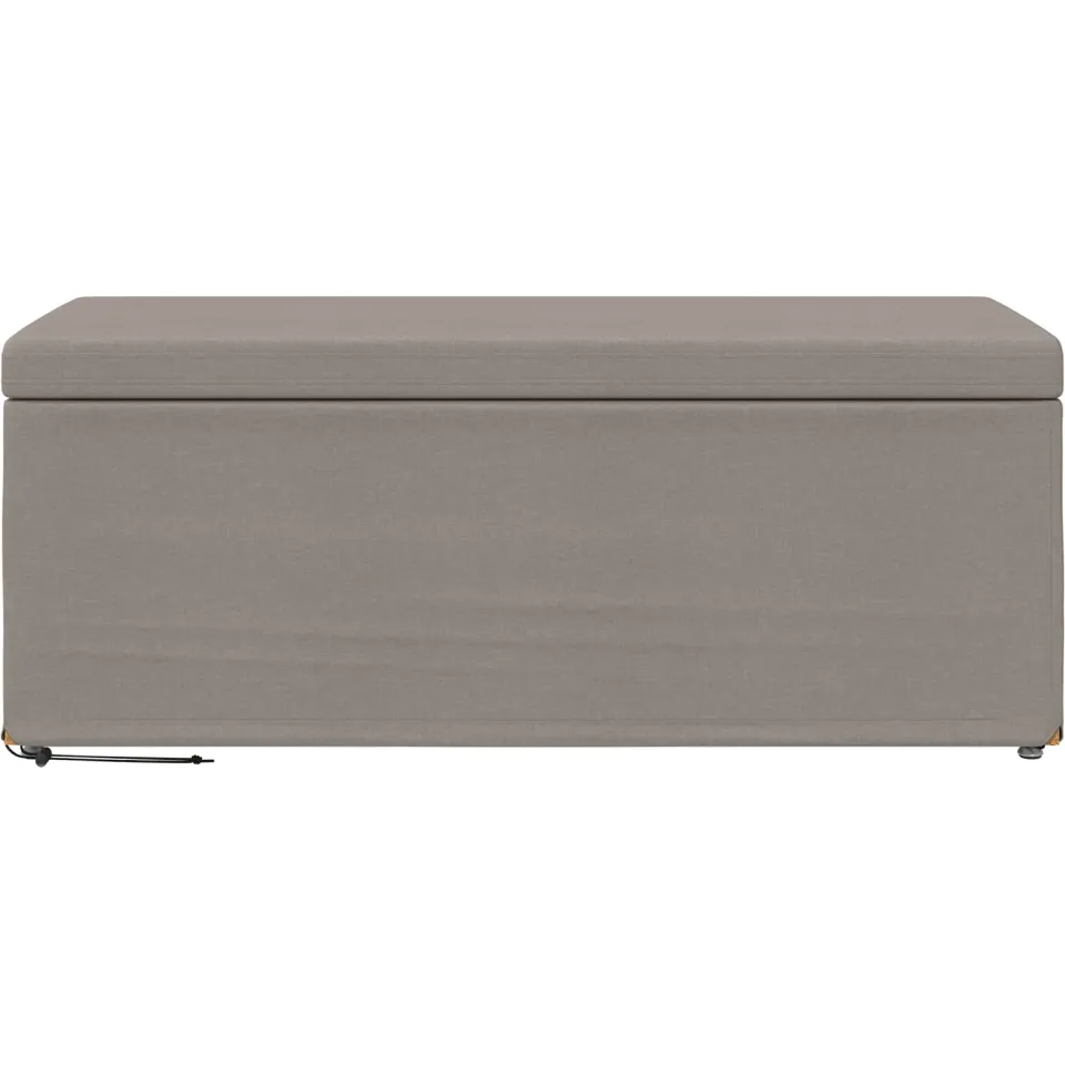 vidaXL Kruk Taupe 101 x 41 x 40 cm Stof en Geëngineerd Hout