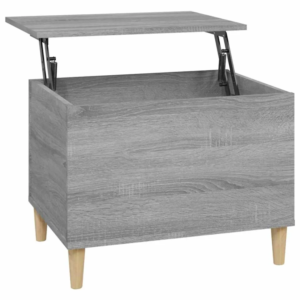 vidaXL Salontafel 60x44,5x45 cm bewerkt hout grijs sonoma eikenkleurig, foto 3