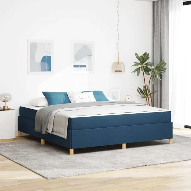 vidaXL Bedframe Blauw 180 x 200 cm Stof